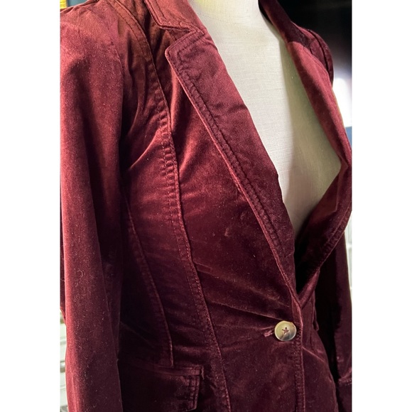 Anthropologie Velvet Blazer Size 6 RUNS SMALL - Picture 7 of 16